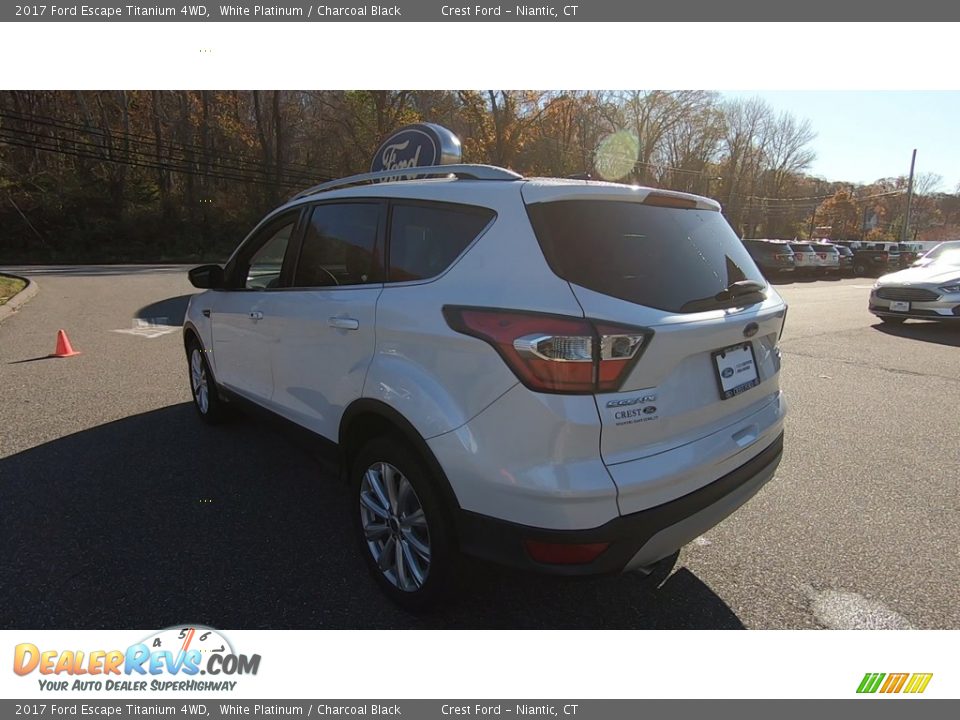 2017 Ford Escape Titanium 4WD White Platinum / Charcoal Black Photo #5