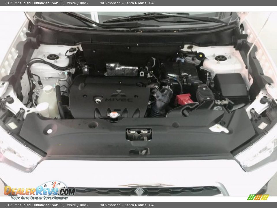 2015 Mitsubishi Outlander Sport ES White / Black Photo #9
