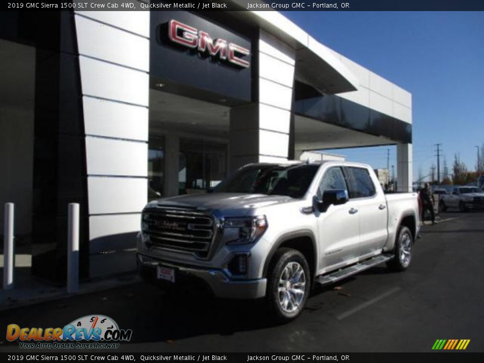 2019 GMC Sierra 1500 SLT Crew Cab 4WD Quicksilver Metallic / Jet Black Photo #1