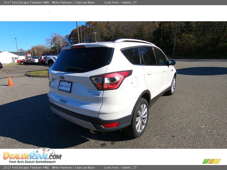 2017 Ford Escape Titanium 4WD White Platinum / Charcoal Black Photo #7