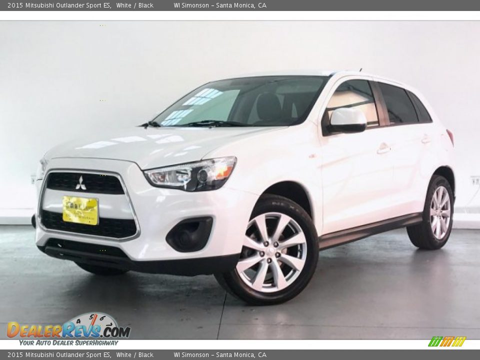 2015 Mitsubishi Outlander Sport ES White / Black Photo #12