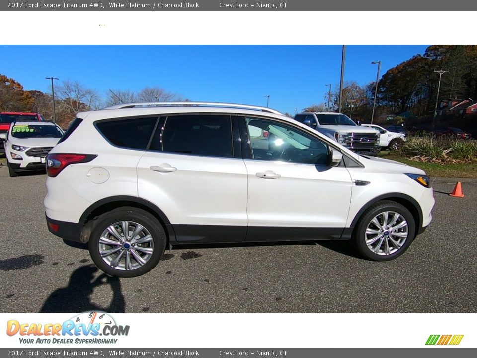 2017 Ford Escape Titanium 4WD White Platinum / Charcoal Black Photo #8