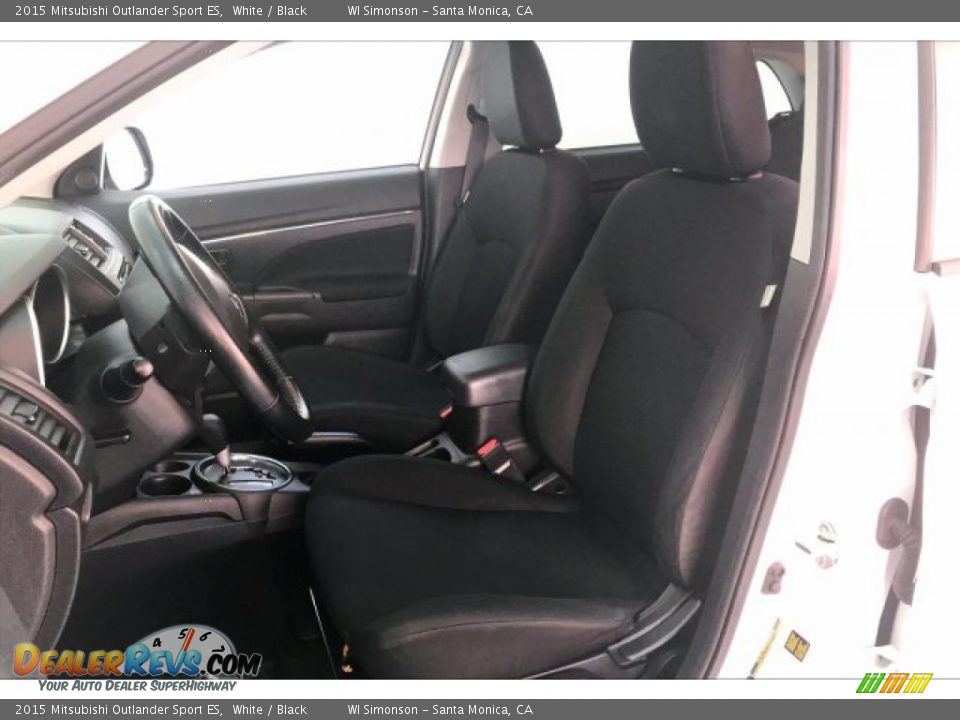 2015 Mitsubishi Outlander Sport ES White / Black Photo #14
