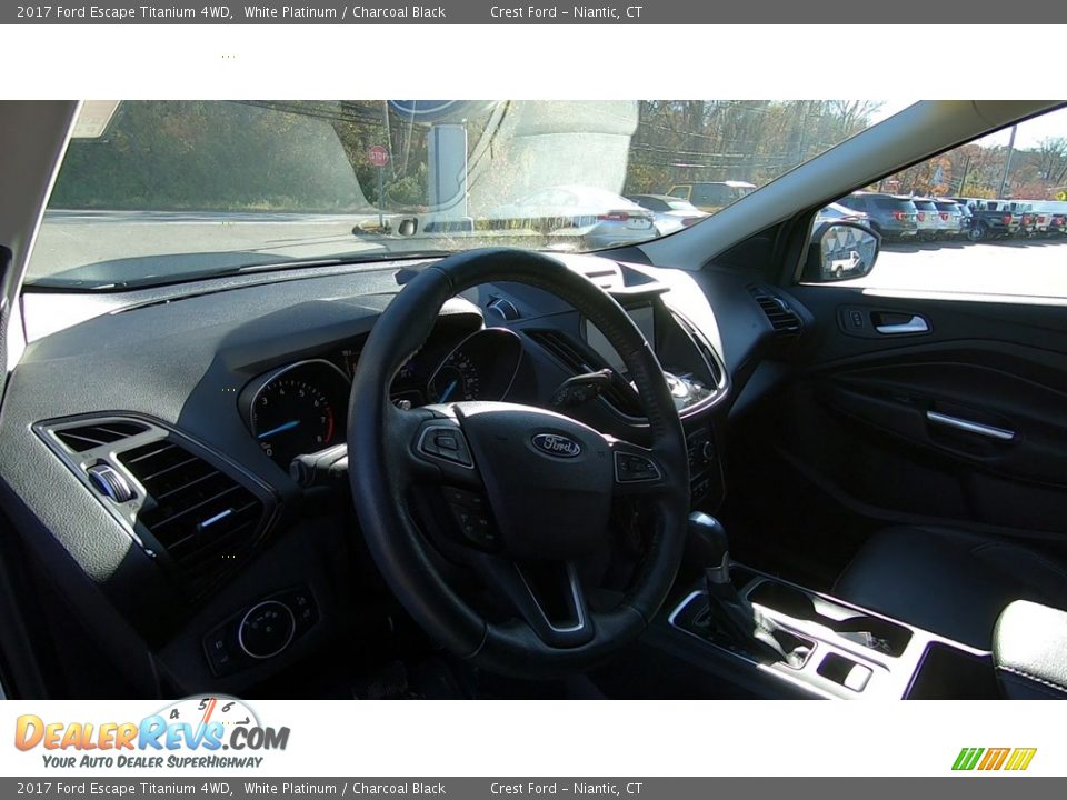 2017 Ford Escape Titanium 4WD White Platinum / Charcoal Black Photo #11