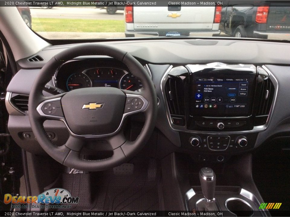 2020 Chevrolet Traverse LT AWD Midnight Blue Metallic / Jet Black/­Dark Galvanized Photo #3