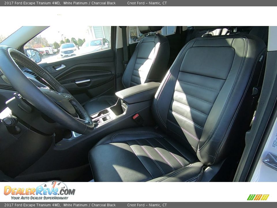 2017 Ford Escape Titanium 4WD White Platinum / Charcoal Black Photo #12