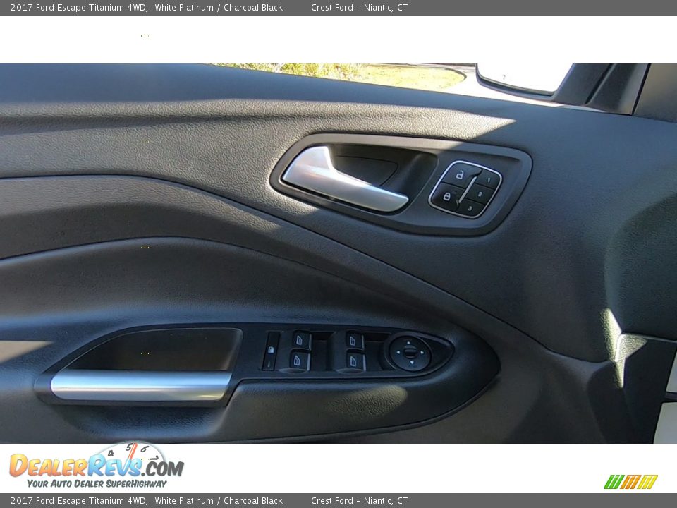 2017 Ford Escape Titanium 4WD White Platinum / Charcoal Black Photo #13