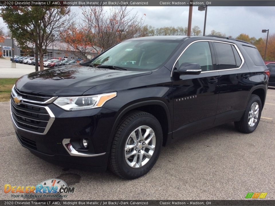 2020 Chevrolet Traverse LT AWD Midnight Blue Metallic / Jet Black/­Dark Galvanized Photo #5