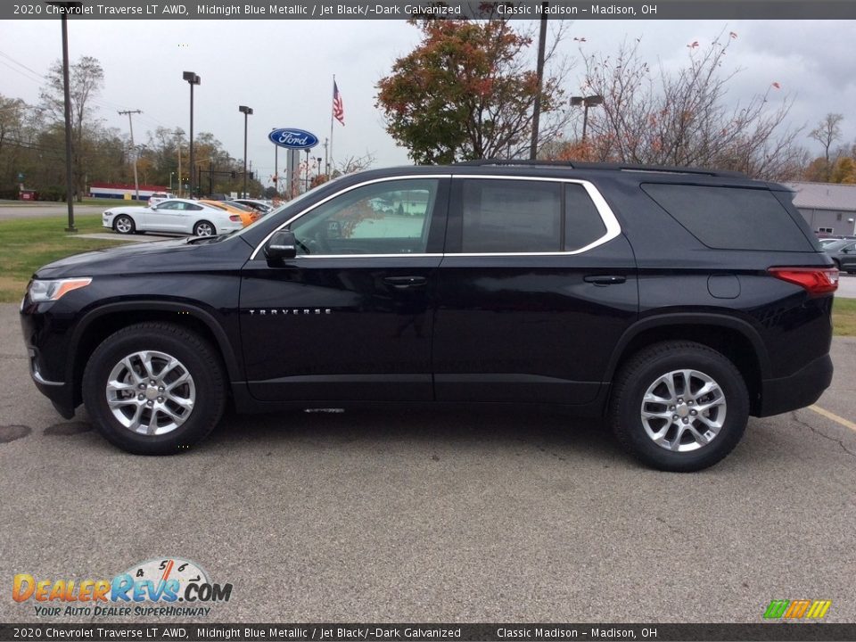 2020 Chevrolet Traverse LT AWD Midnight Blue Metallic / Jet Black/­Dark Galvanized Photo #6