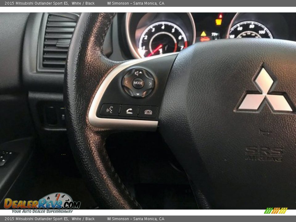 2015 Mitsubishi Outlander Sport ES White / Black Photo #18