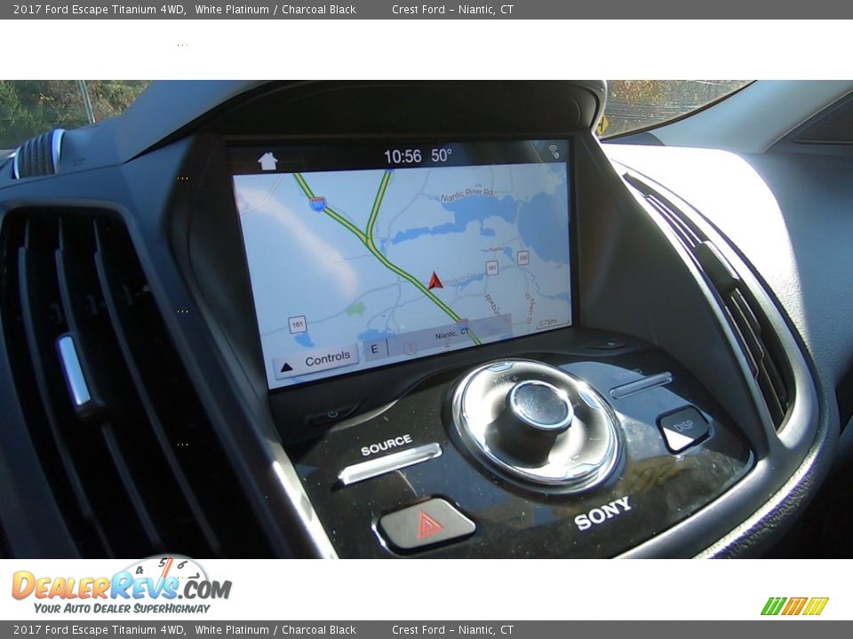 2017 Ford Escape Titanium 4WD White Platinum / Charcoal Black Photo #15
