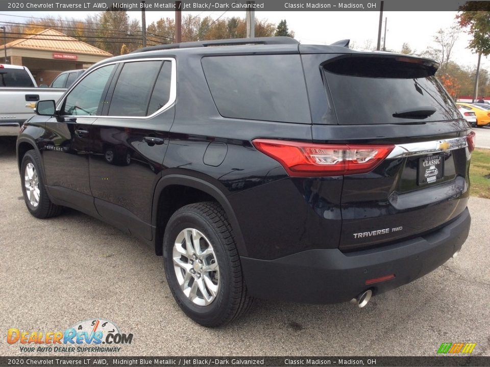 2020 Chevrolet Traverse LT AWD Midnight Blue Metallic / Jet Black/­Dark Galvanized Photo #7