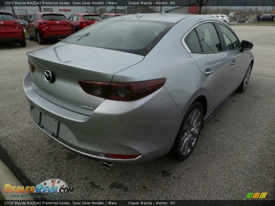 2020 Mazda MAZDA3 Preferred Sedan Sonic Silver Metallic / Black Photo #7