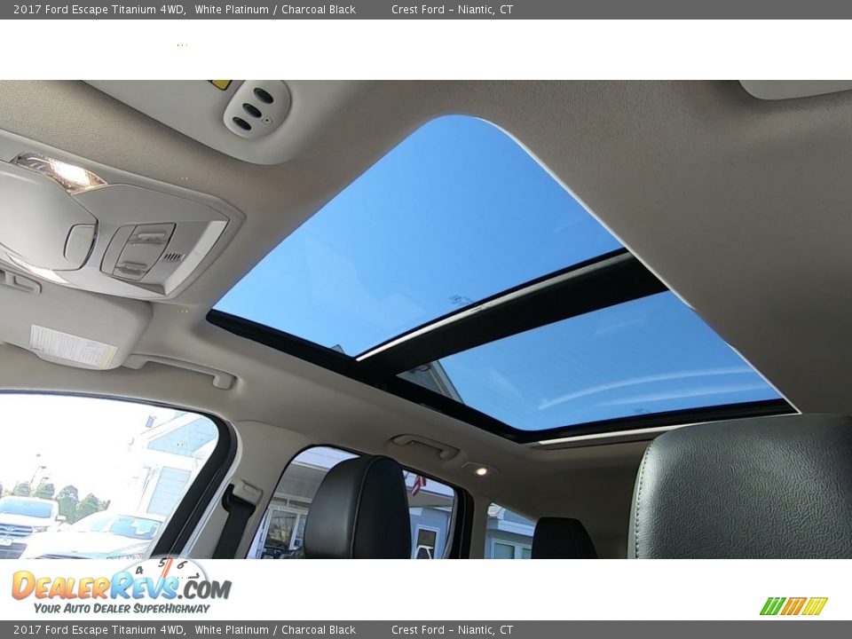 2017 Ford Escape Titanium 4WD White Platinum / Charcoal Black Photo #18