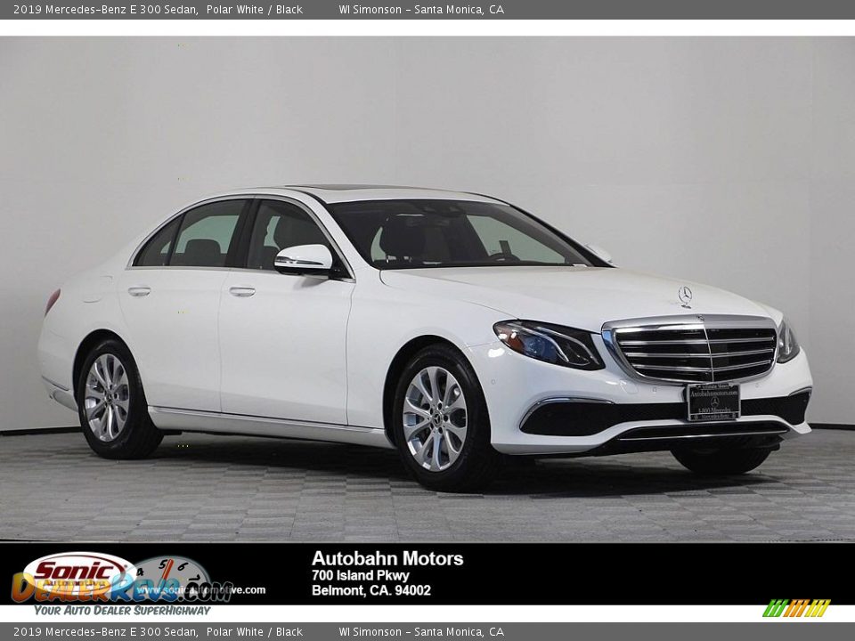 2019 Mercedes-Benz E 300 Sedan Polar White / Black Photo #1