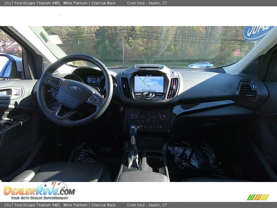 2017 Ford Escape Titanium 4WD White Platinum / Charcoal Black Photo #20