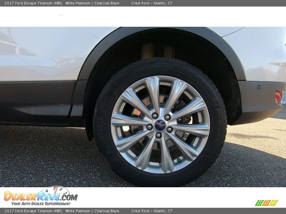 2017 Ford Escape Titanium 4WD White Platinum / Charcoal Black Photo #21