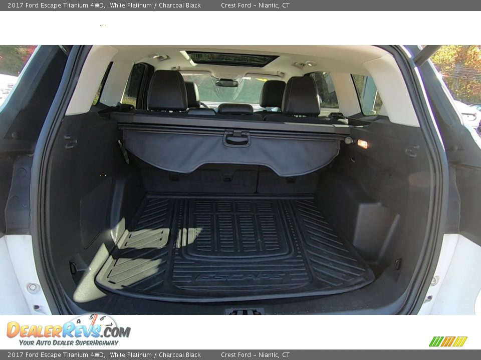2017 Ford Escape Titanium 4WD White Platinum / Charcoal Black Photo #22