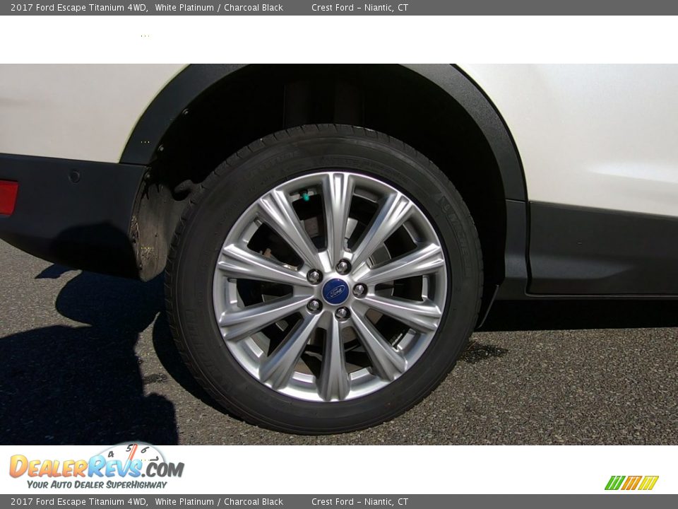 2017 Ford Escape Titanium 4WD White Platinum / Charcoal Black Photo #23