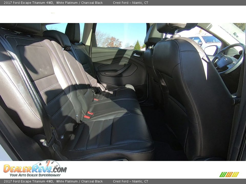 2017 Ford Escape Titanium 4WD White Platinum / Charcoal Black Photo #24