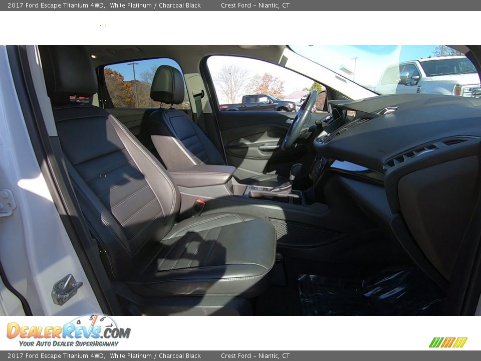 2017 Ford Escape Titanium 4WD White Platinum / Charcoal Black Photo #25