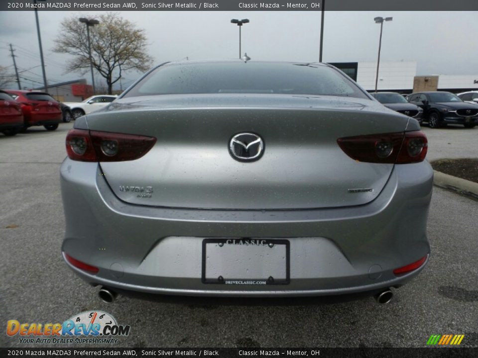 2020 Mazda MAZDA3 Preferred Sedan AWD Sonic Silver Metallic / Black Photo #6