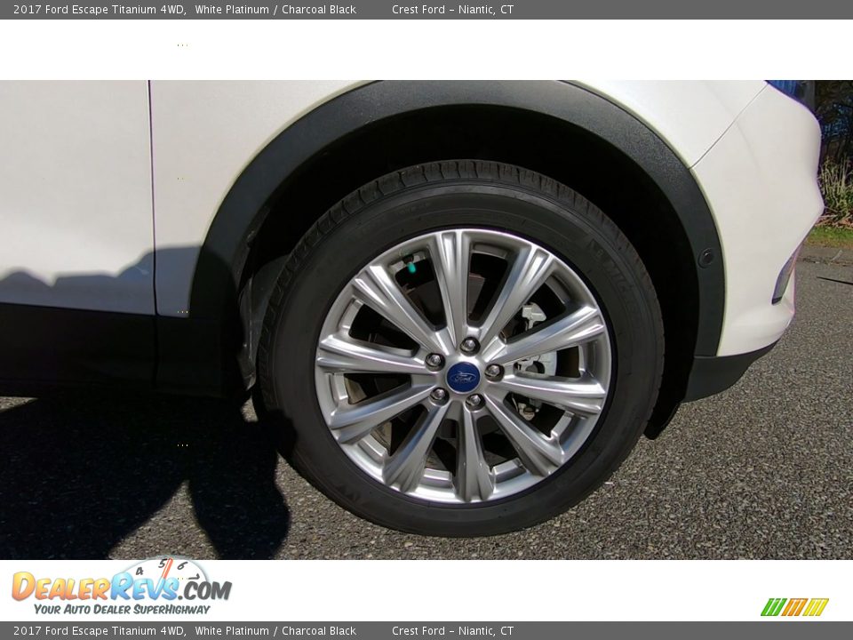 2017 Ford Escape Titanium 4WD White Platinum / Charcoal Black Photo #26