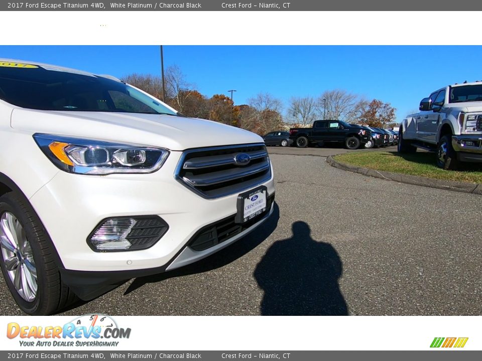 2017 Ford Escape Titanium 4WD White Platinum / Charcoal Black Photo #27