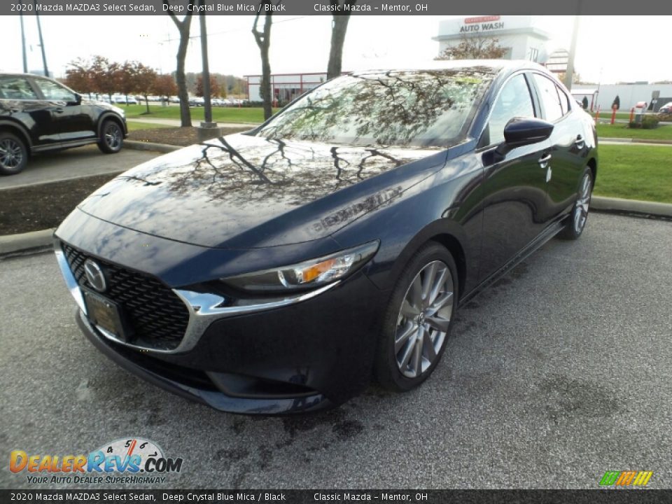 2020 Mazda MAZDA3 Select Sedan Deep Crystal Blue Mica / Black Photo #3