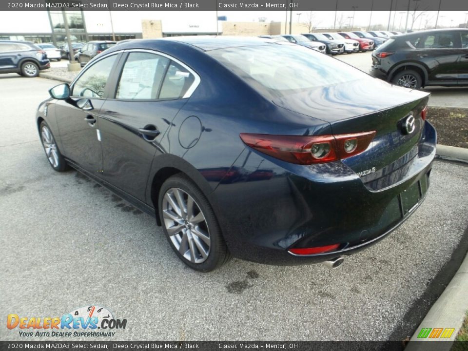 2020 Mazda MAZDA3 Select Sedan Deep Crystal Blue Mica / Black Photo #5