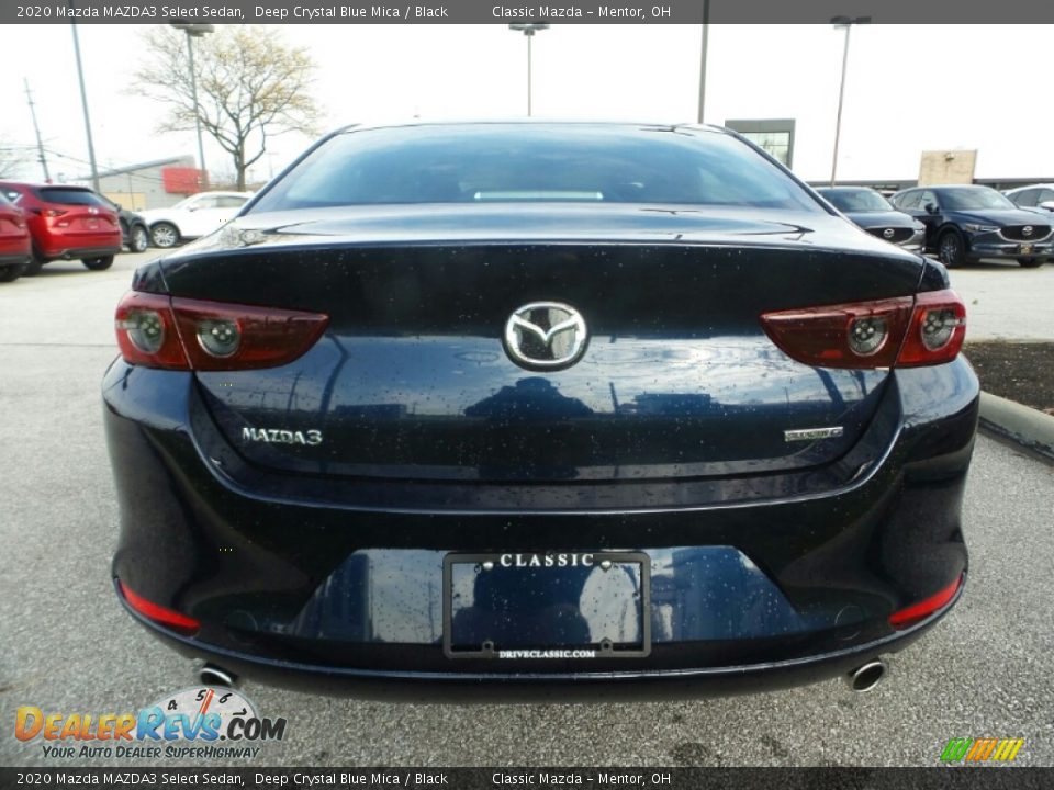 2020 Mazda MAZDA3 Select Sedan Deep Crystal Blue Mica / Black Photo #6