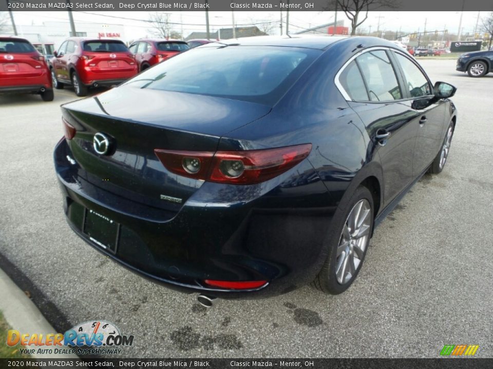 2020 Mazda MAZDA3 Select Sedan Deep Crystal Blue Mica / Black Photo #7