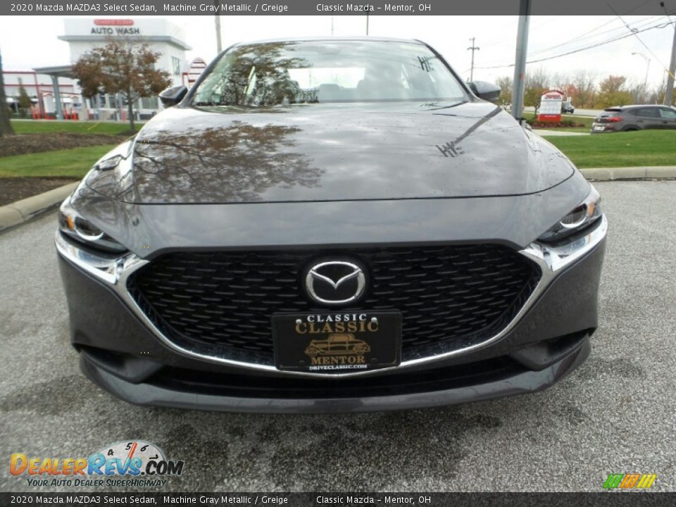 2020 Mazda MAZDA3 Select Sedan Machine Gray Metallic / Greige Photo #2