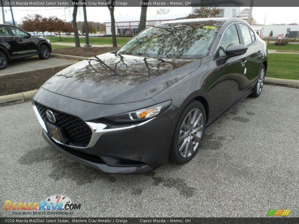 2020 Mazda MAZDA3 Select Sedan Machine Gray Metallic / Greige Photo #3