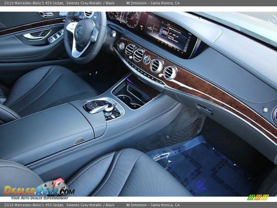 2019 Mercedes-Benz S 450 Sedan Selenite Grey Metallic / Black Photo #11