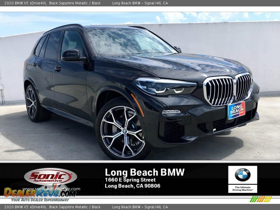 2020 BMW X5 sDrive40i Black Sapphire Metallic / Black Photo #1