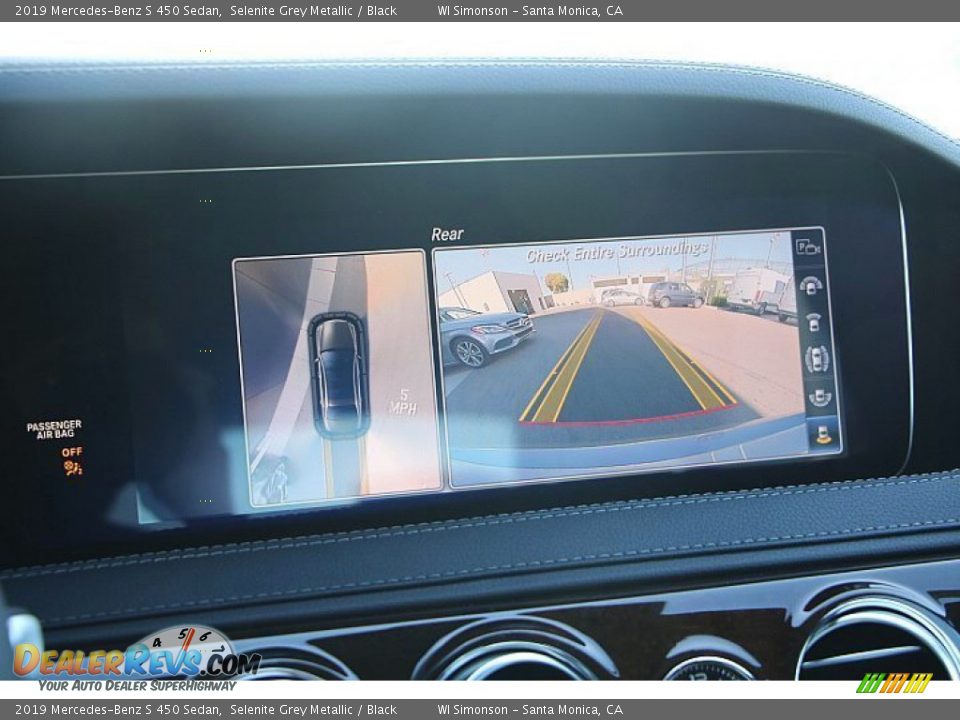 2019 Mercedes-Benz S 450 Sedan Selenite Grey Metallic / Black Photo #13