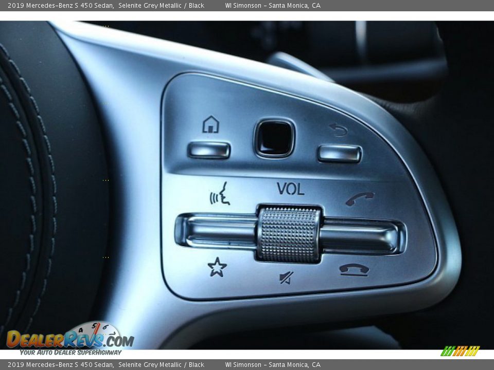 2019 Mercedes-Benz S 450 Sedan Selenite Grey Metallic / Black Photo #18