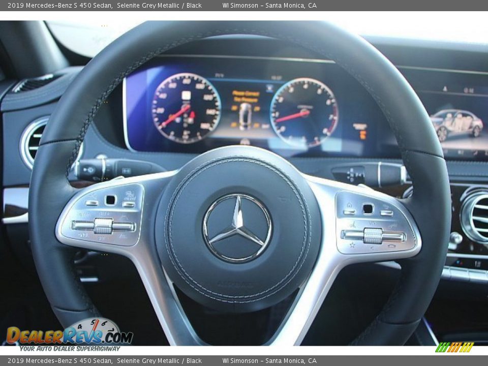 2019 Mercedes-Benz S 450 Sedan Selenite Grey Metallic / Black Photo #19