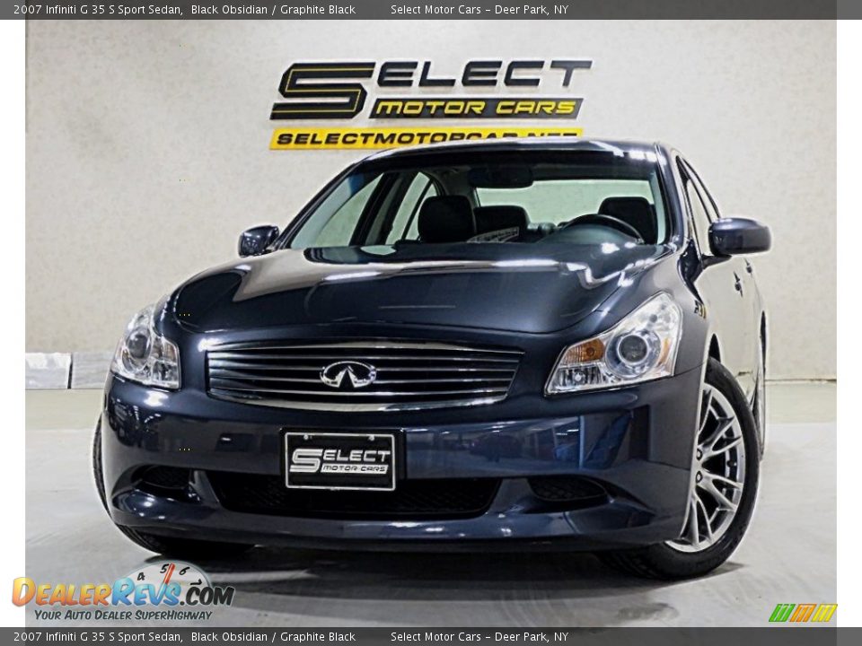 2007 Infiniti G 35 S Sport Sedan Black Obsidian / Graphite Black Photo #1