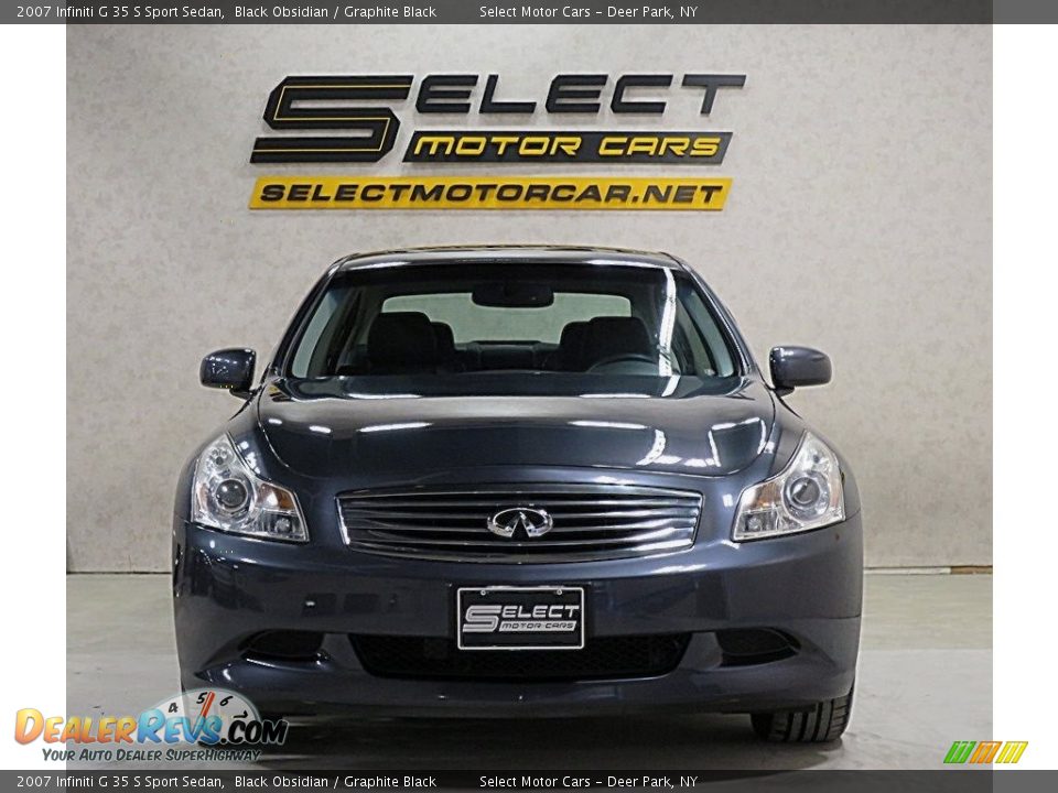 2007 Infiniti G 35 S Sport Sedan Black Obsidian / Graphite Black Photo #2