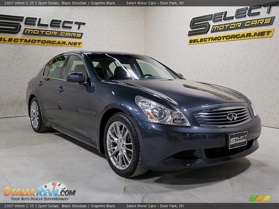 2007 Infiniti G 35 S Sport Sedan Black Obsidian / Graphite Black Photo #3