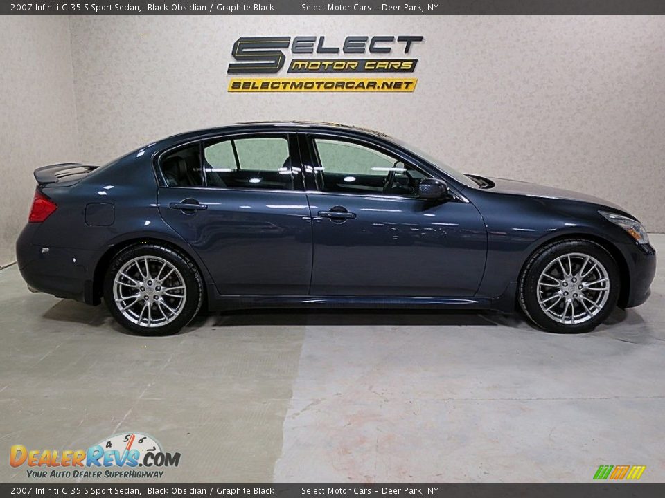 2007 Infiniti G 35 S Sport Sedan Black Obsidian / Graphite Black Photo #4