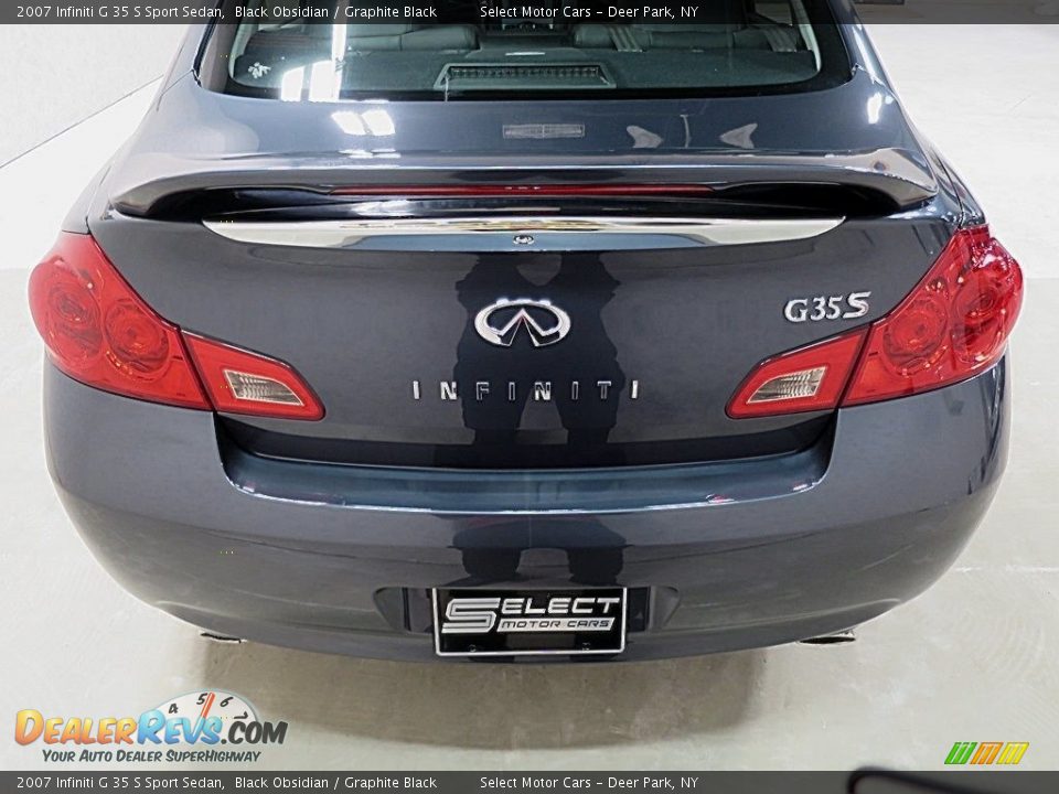 2007 Infiniti G 35 S Sport Sedan Black Obsidian / Graphite Black Photo #5