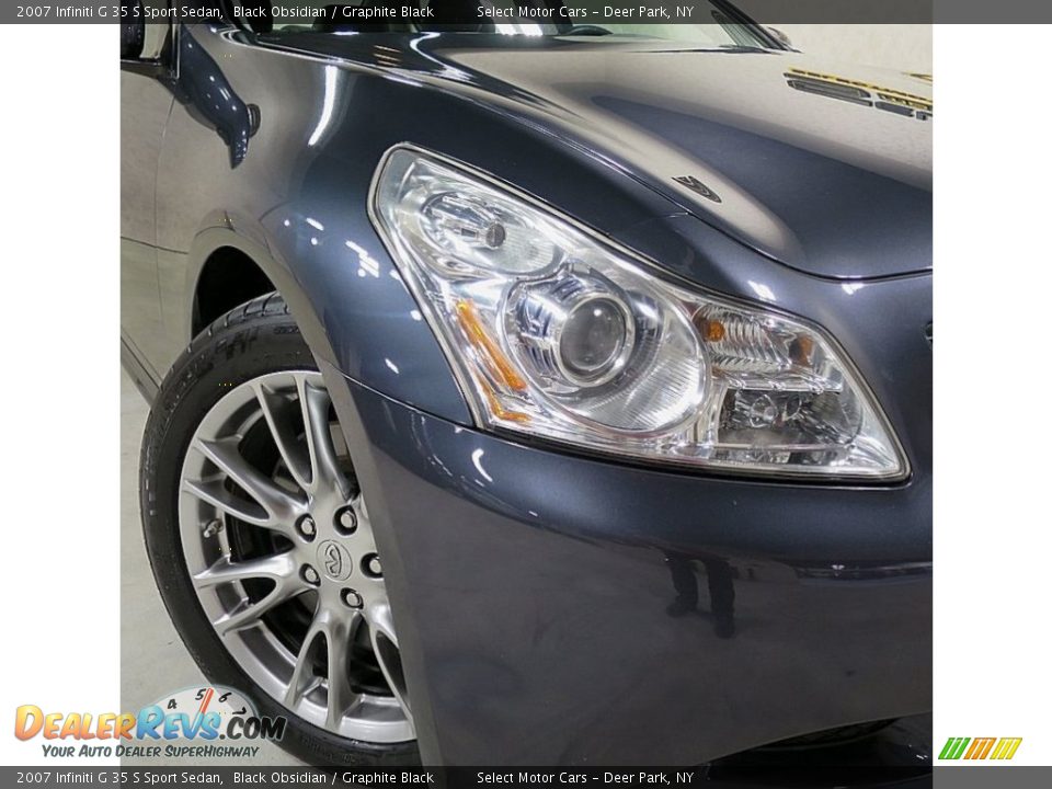 2007 Infiniti G 35 S Sport Sedan Black Obsidian / Graphite Black Photo #6