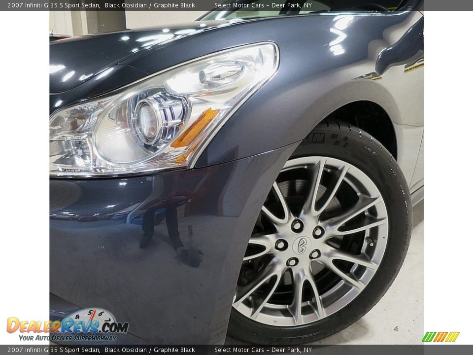 2007 Infiniti G 35 S Sport Sedan Black Obsidian / Graphite Black Photo #7