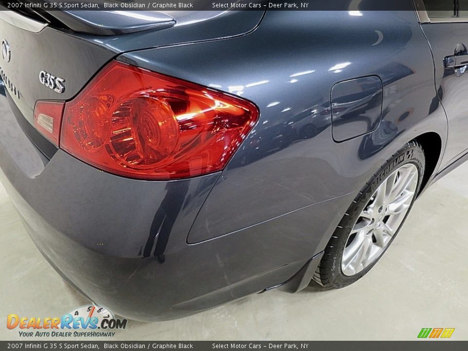2007 Infiniti G 35 S Sport Sedan Black Obsidian / Graphite Black Photo #8