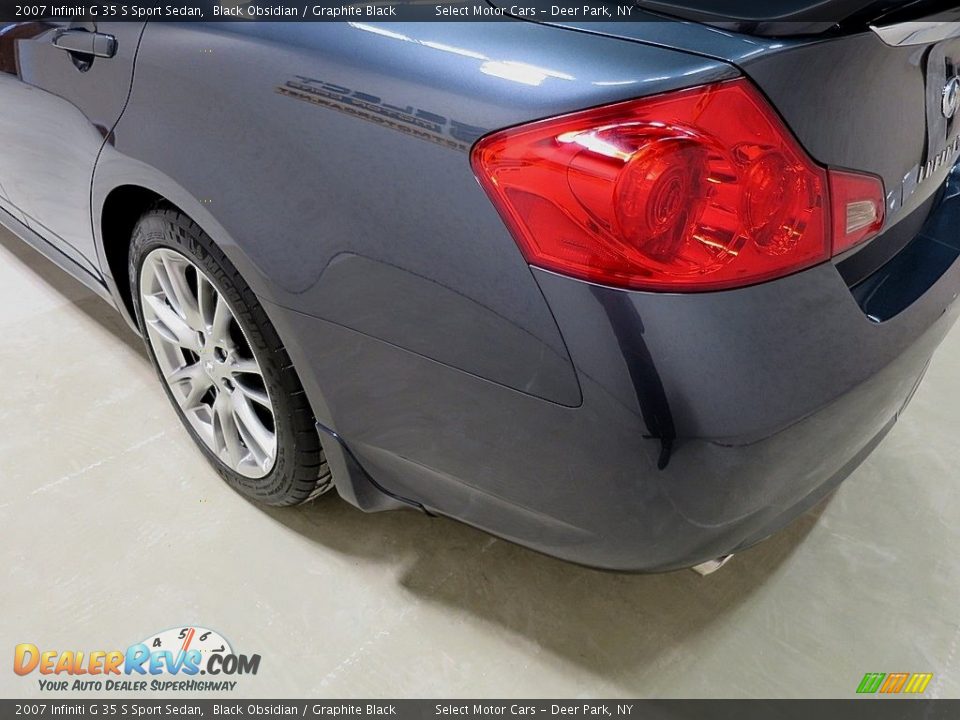 2007 Infiniti G 35 S Sport Sedan Black Obsidian / Graphite Black Photo #9