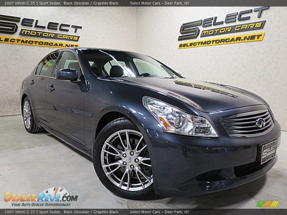 2007 Infiniti G 35 S Sport Sedan Black Obsidian / Graphite Black Photo #10