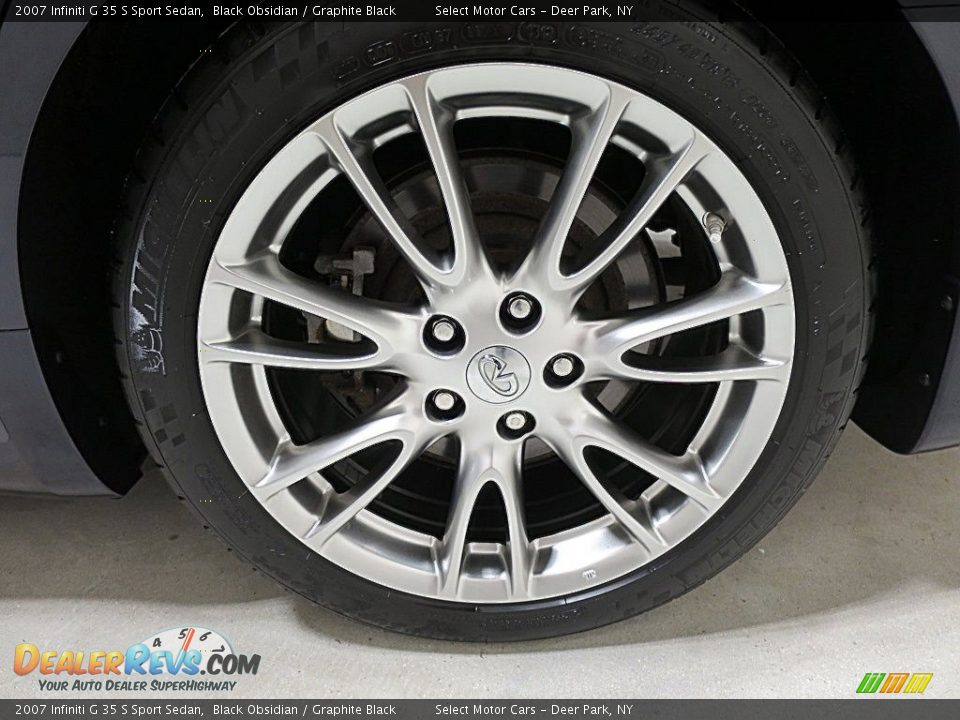 2007 Infiniti G 35 S Sport Sedan Black Obsidian / Graphite Black Photo #13